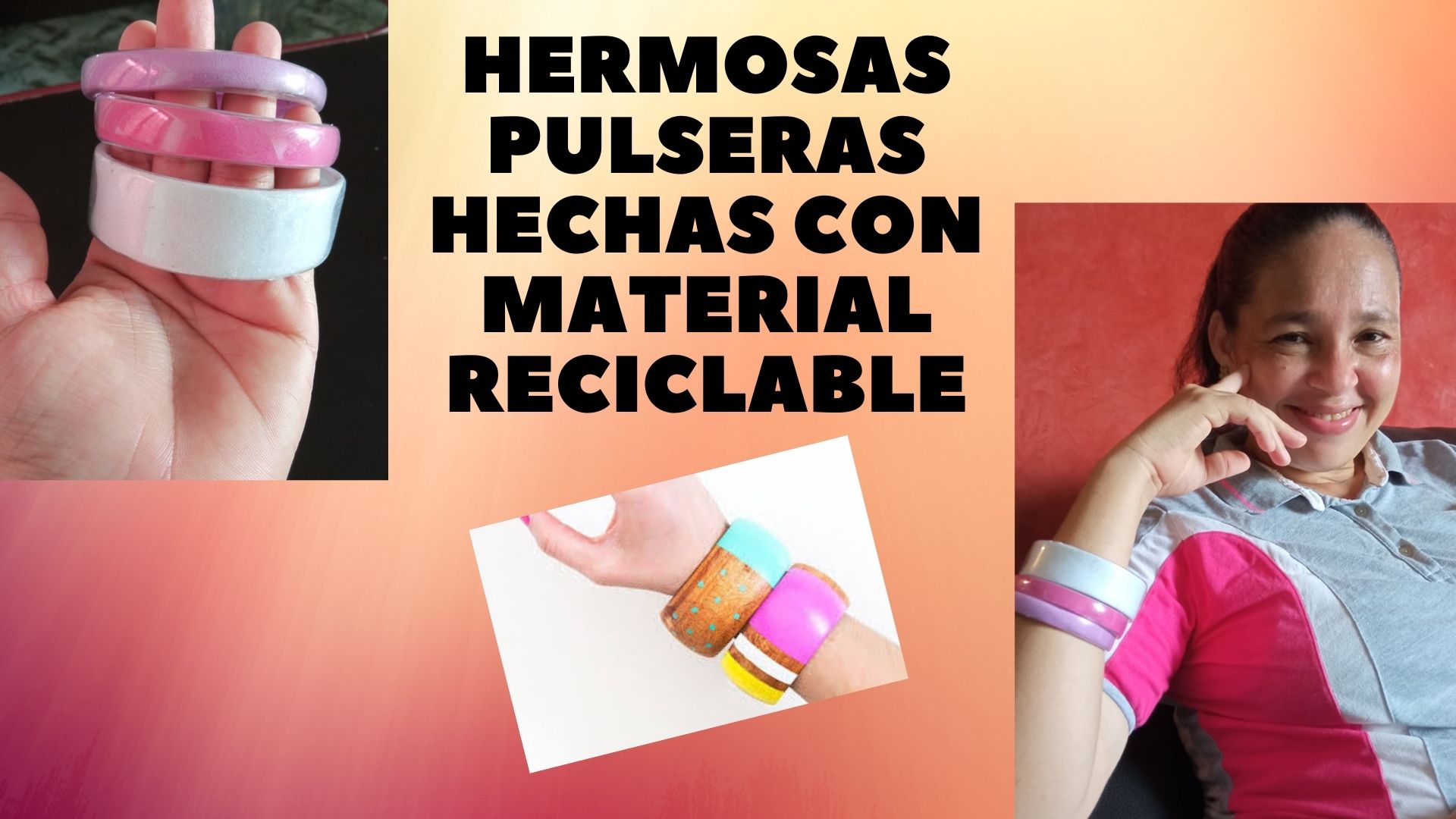 Hermosas pulseras hechas con material reciclable.jpg