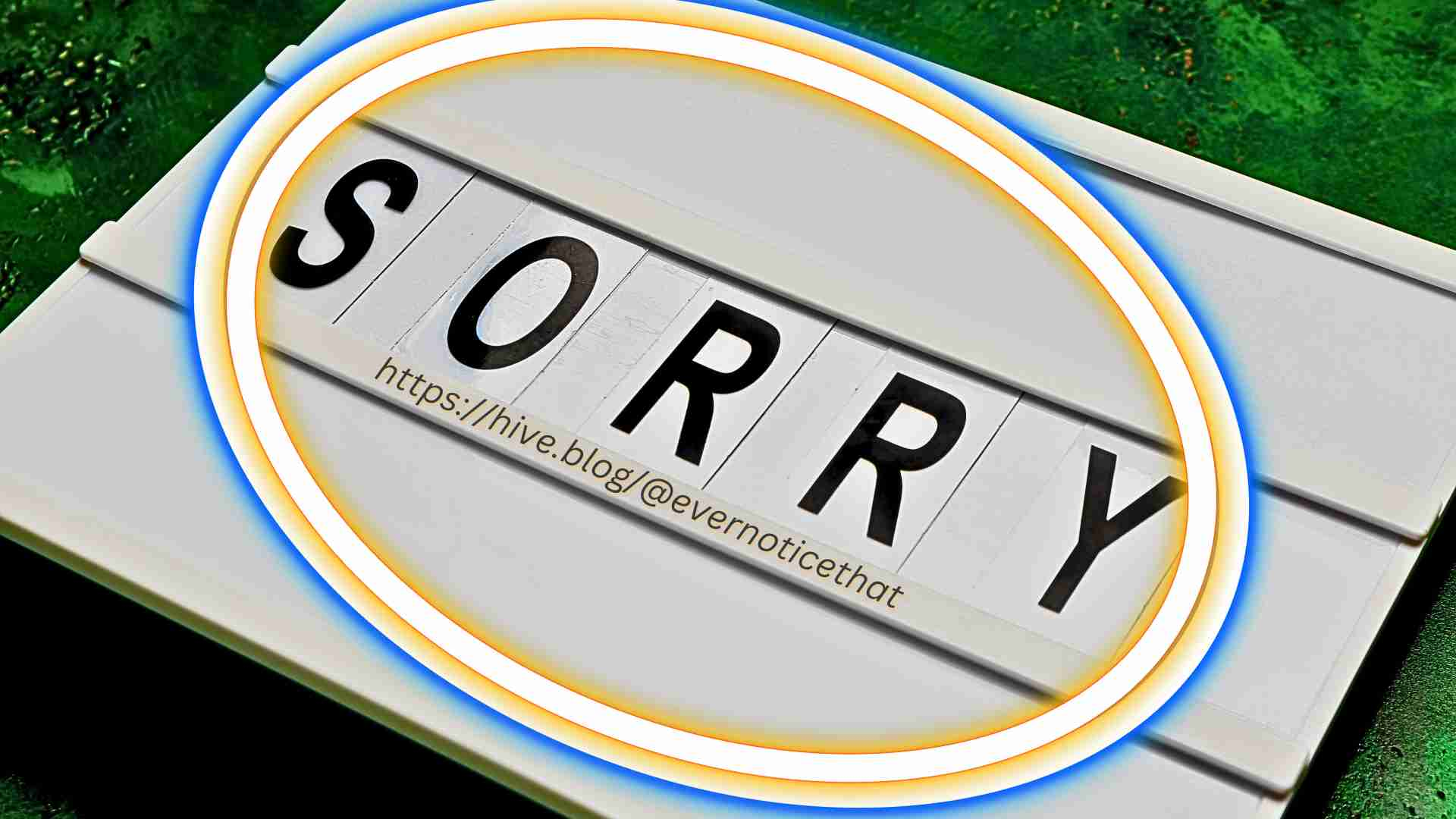 The Art Of An Apology