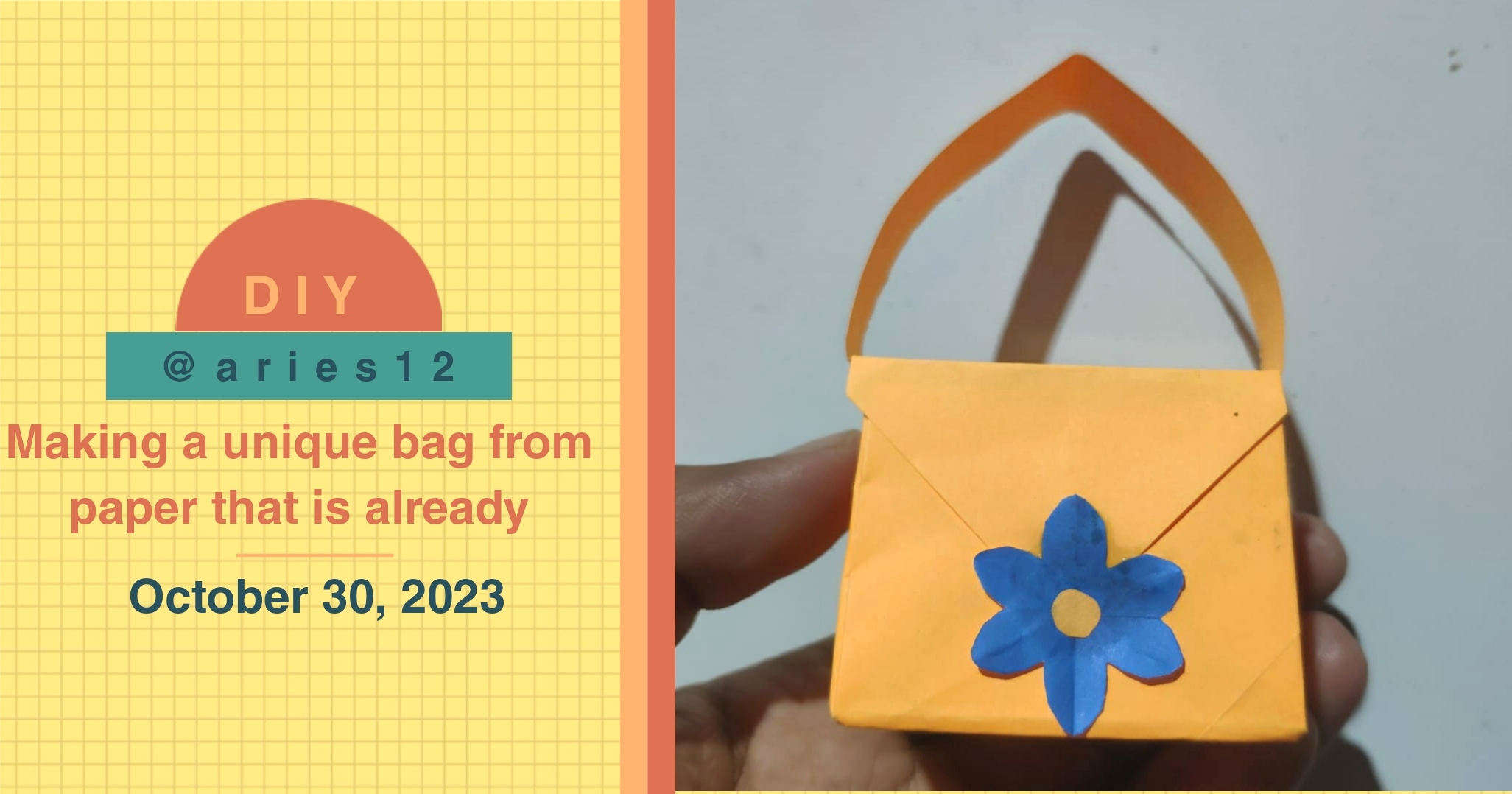 Cute Mini Paper Origami Bags Craft Step by Step Tutorial For kids - Kids  Art & Craft