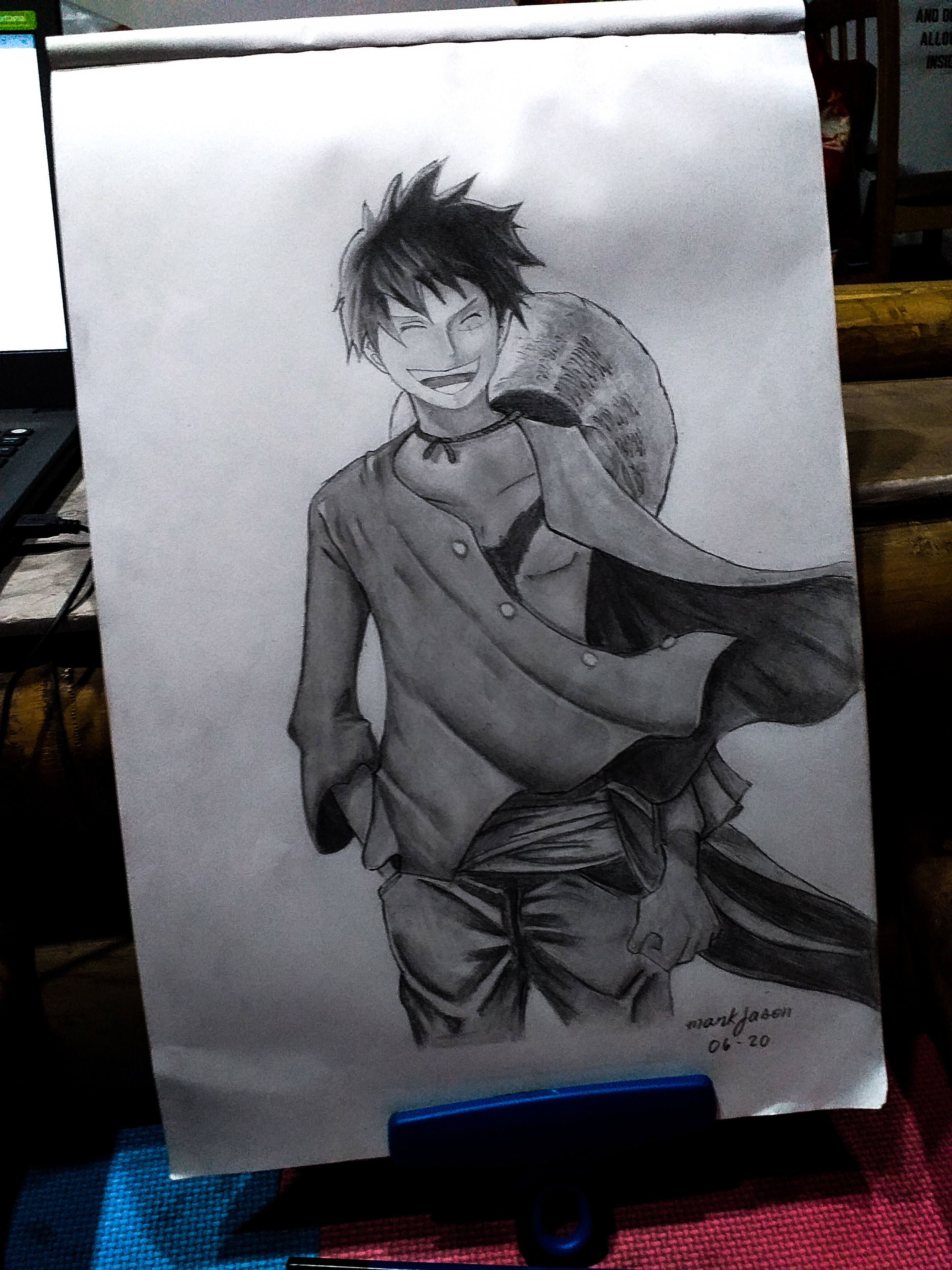 A beautiful portrait painting of Monkey D Luffy, hyper | Stable Diffusion