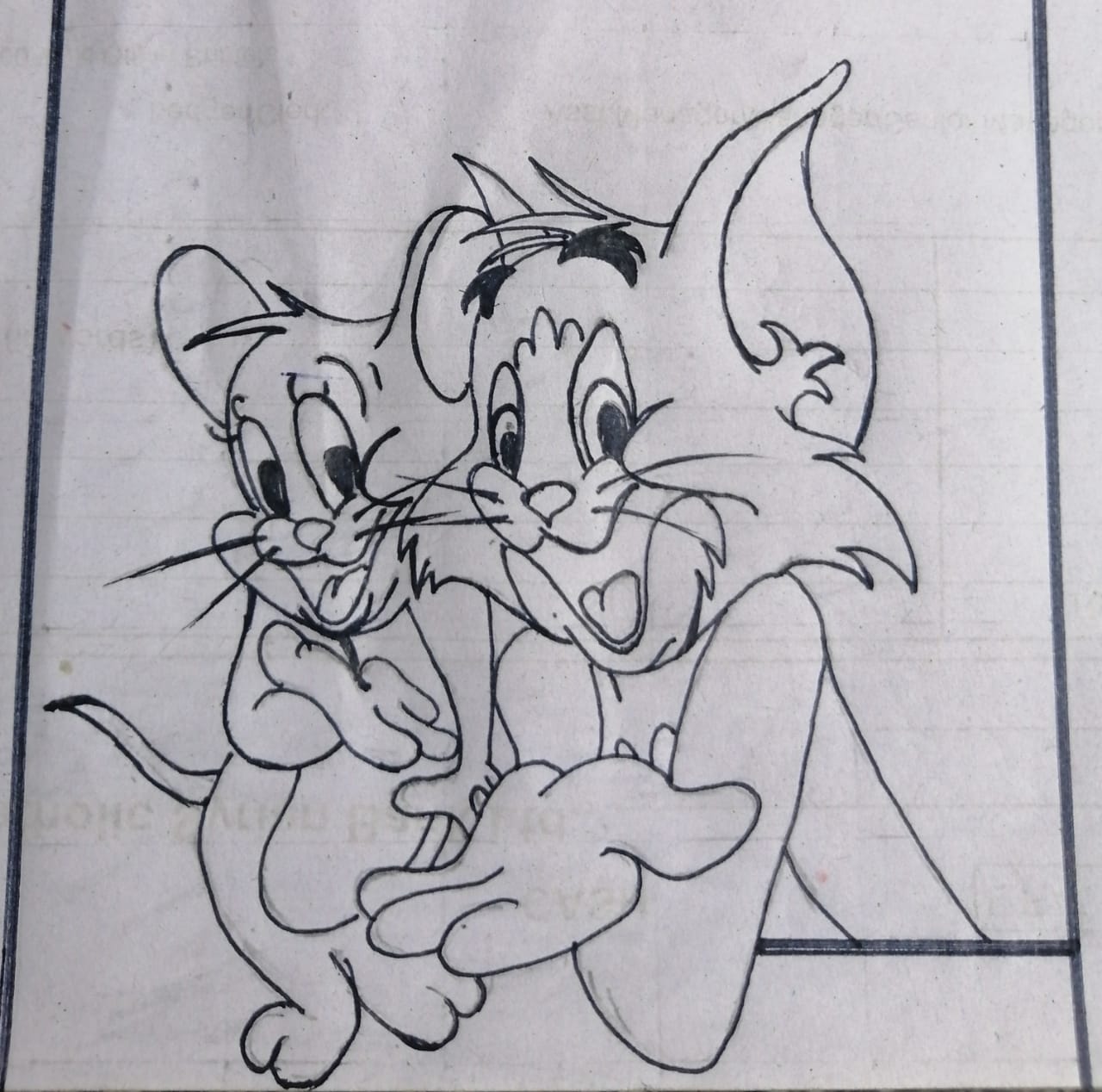 Tom And Jerry Drawing Easy // How To Draw Tom From Tom And Jerry // Cartoon  Drawing //Pencil Drawing - YouTube