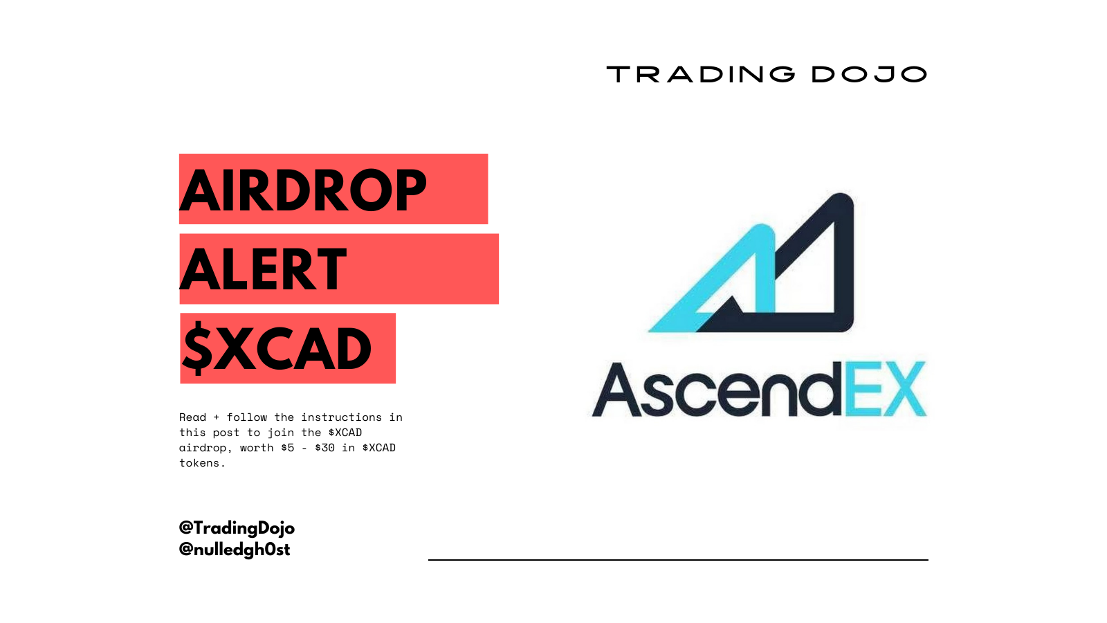 TradingDojo #3: Airdrop Alert - AscendEx is welcoming ...