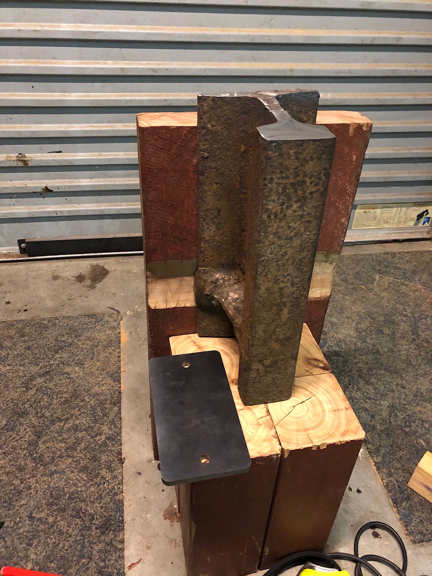 Blacksmithing at home part 2: making a crane rail anvil — Hive