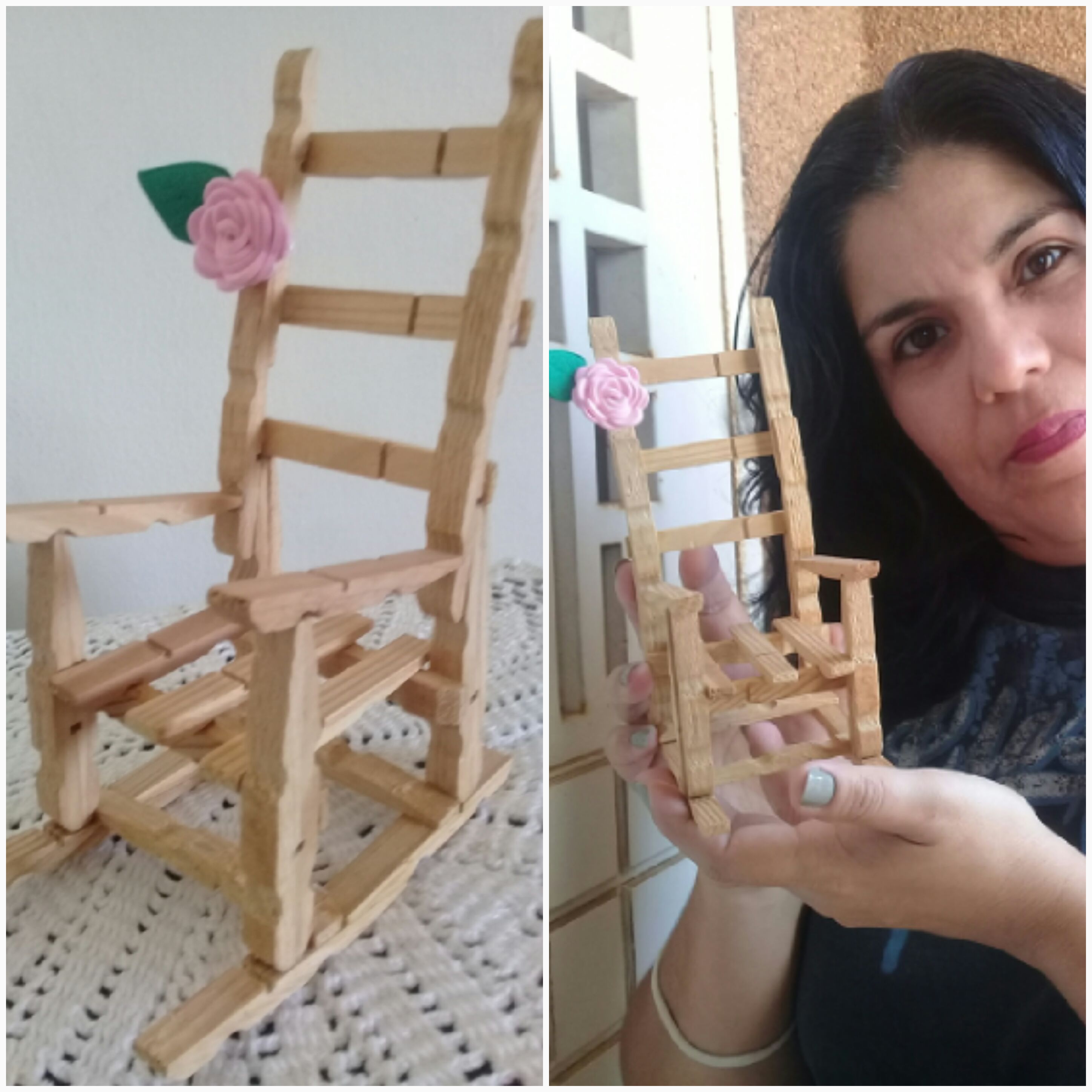 Perú Alienación altavoz ENG/ESP] Cute rocking chair with clothespins / Linda mecedora con pinzas de  ropa — Hive