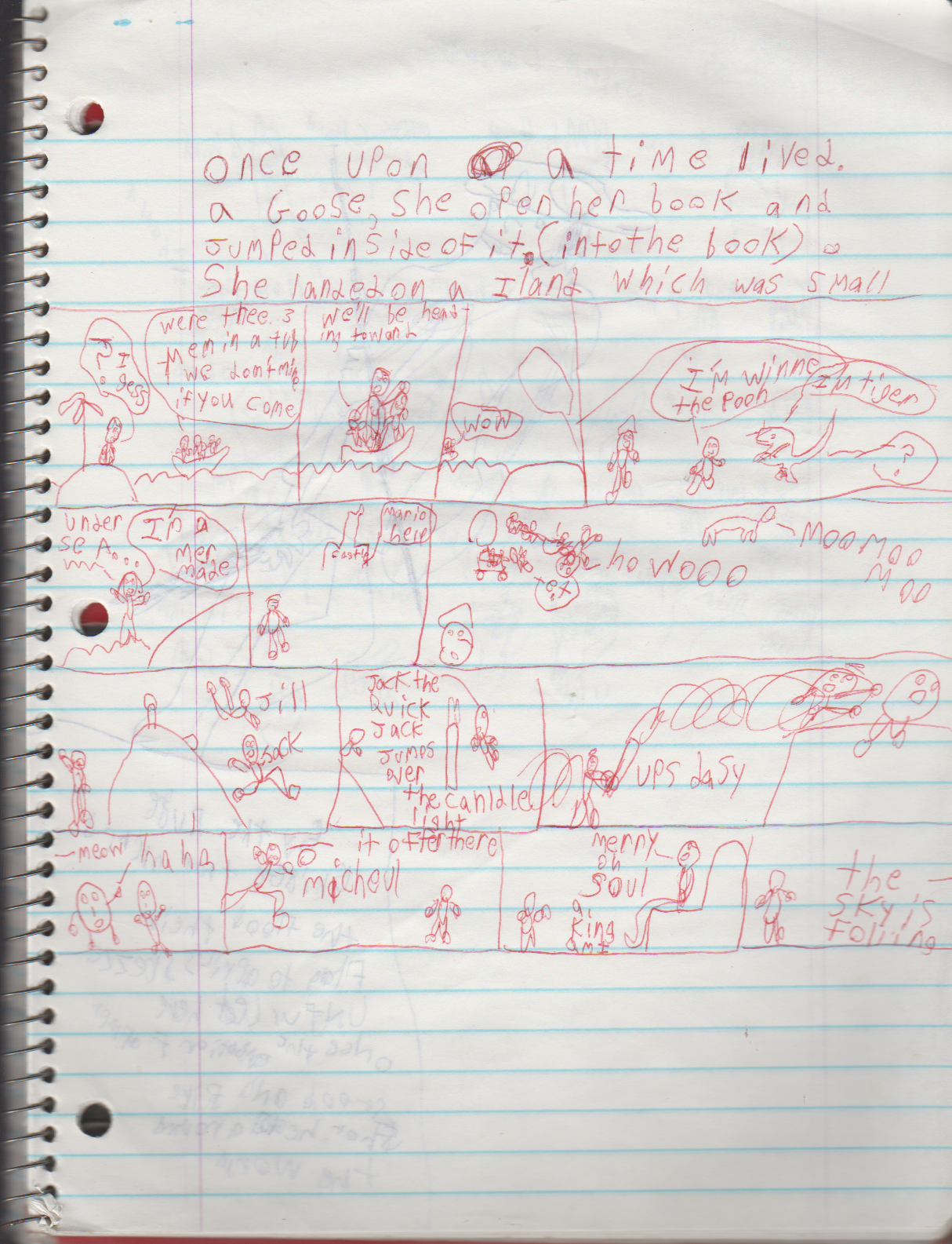 1996-08-18 - Saturday - 11 yr old Joey Arnold's School Book, dates through to 1998 apx, mostly 96, Writings, Drawings, Etc-048.png