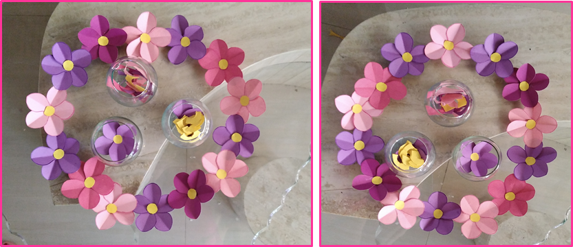 DIY: How to make a flower crown with colored cardboard. ||Cómo hacer una  corona de flores con cartulina de colores. [ENG-ESP] — Hive
