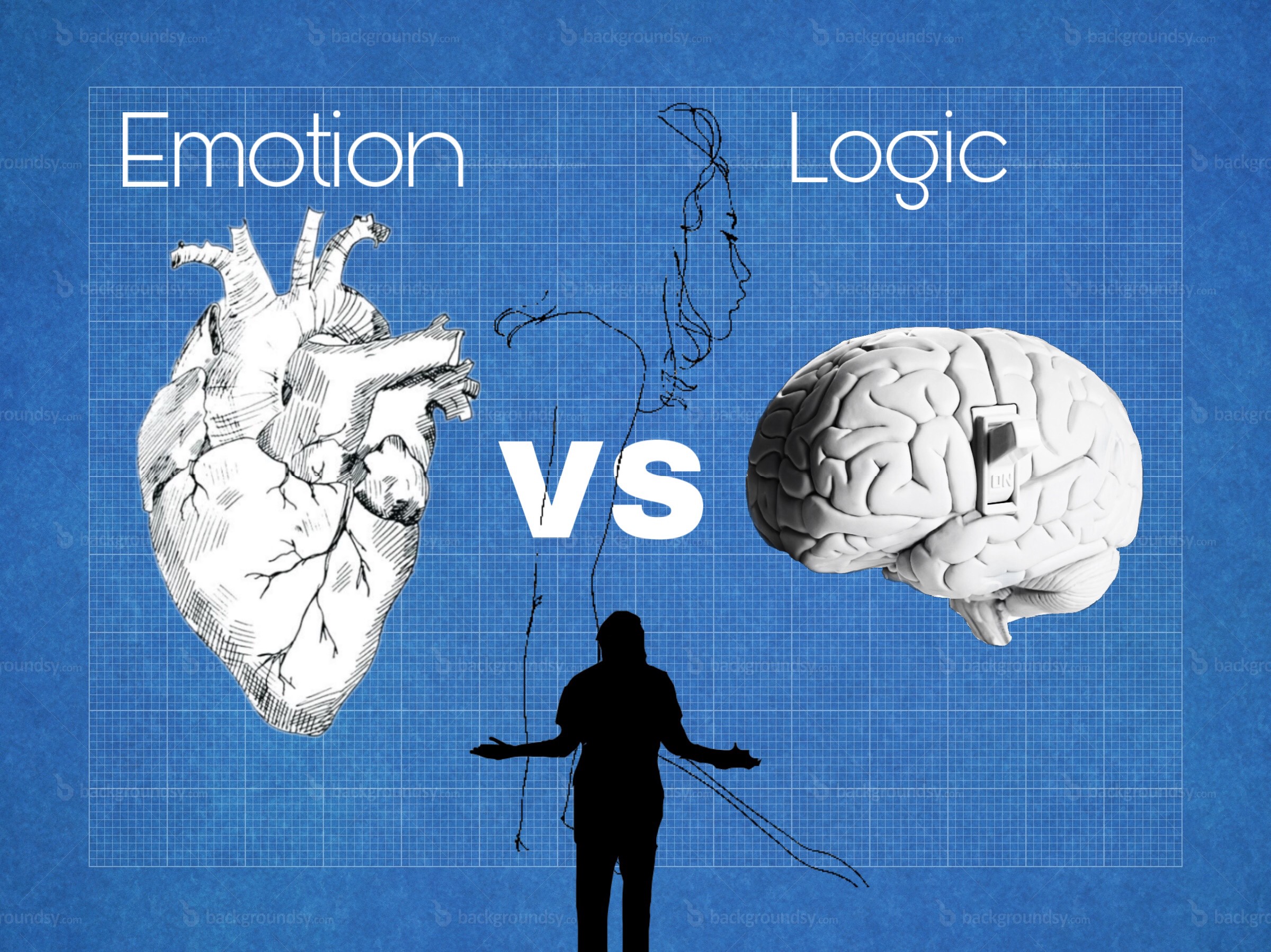 .Emotions or Logic?. Logic versus vector. Logic vs feeling. Logic - all i do.