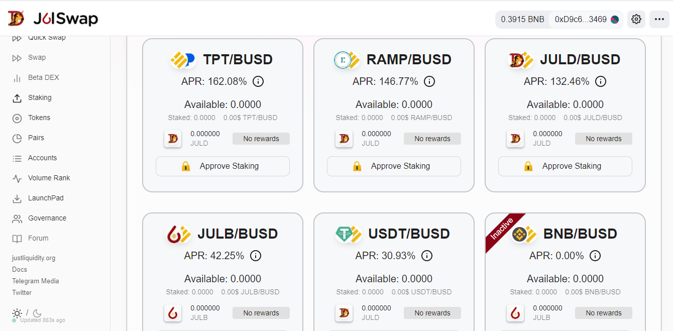 Stable Coin Jul Swap