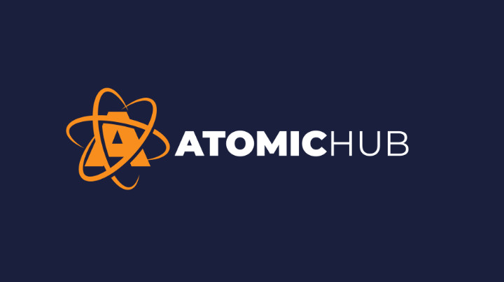 Logo of the best WAX crypto NFT marketplace, AtomicHub.