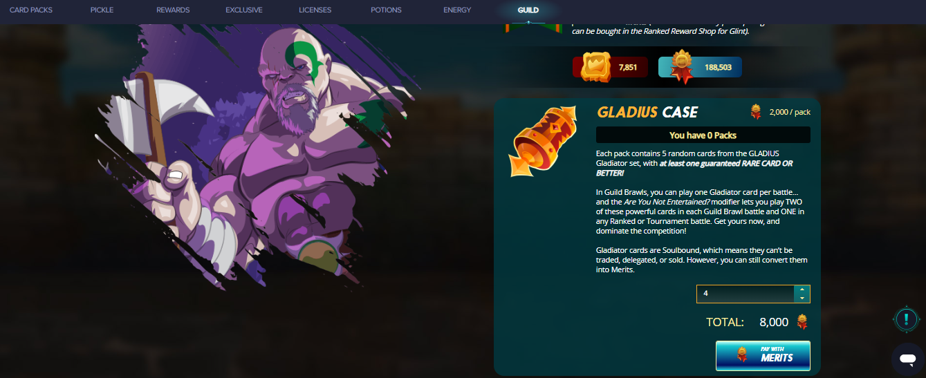 SPLINTERLANDS - BUYING AND GLADIUS PACKS OPENING RESULT | CHEST REWARDS  