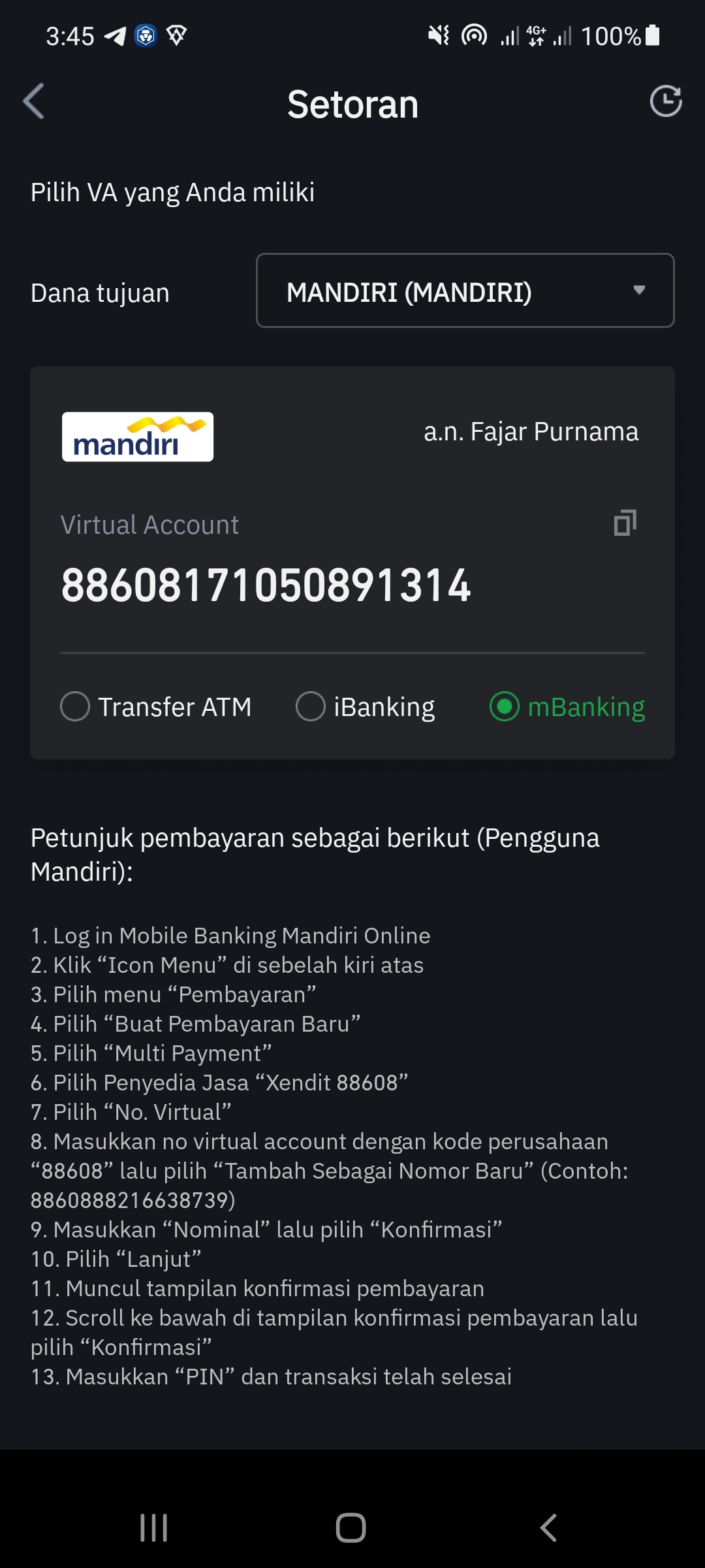 tokocrypto bidr deposit method