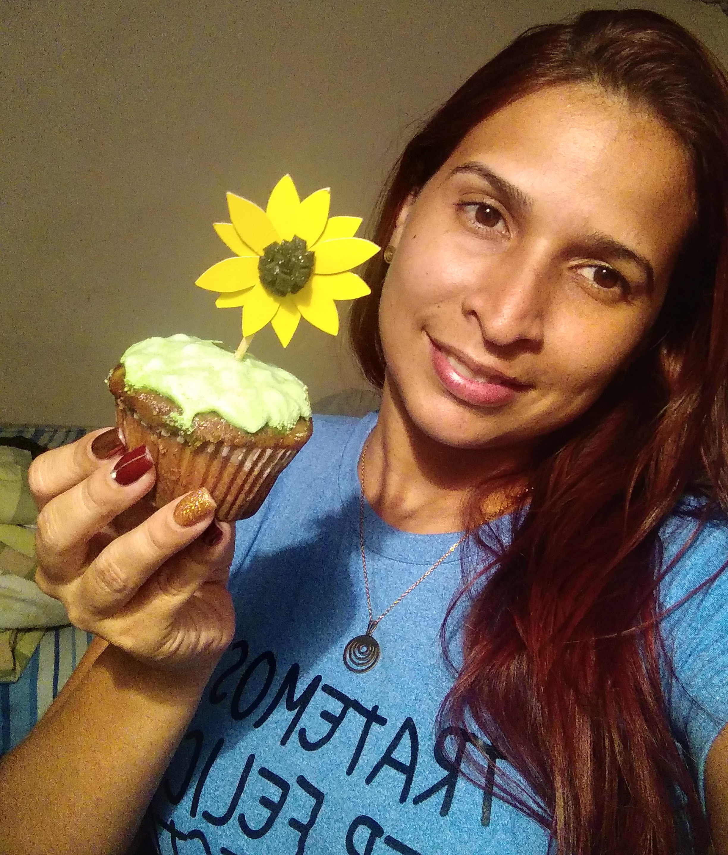 ENG ~ ESP} Mini Sunflower cupcake topper?/ {ENG~ESP} Mini topper para  cupcakes de Girasol?. — Hive