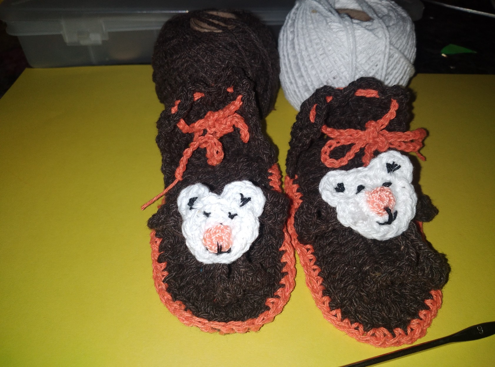 Pantuflas tejidas al crochet para niños hot sale