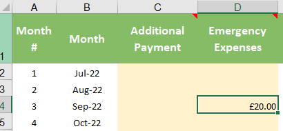 Snowball other payments sample