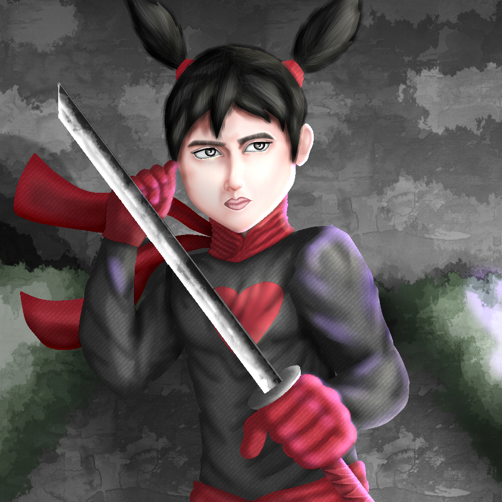 Drawing Garu from Pucca | Semi-realistic sketch and Painting | PeakD