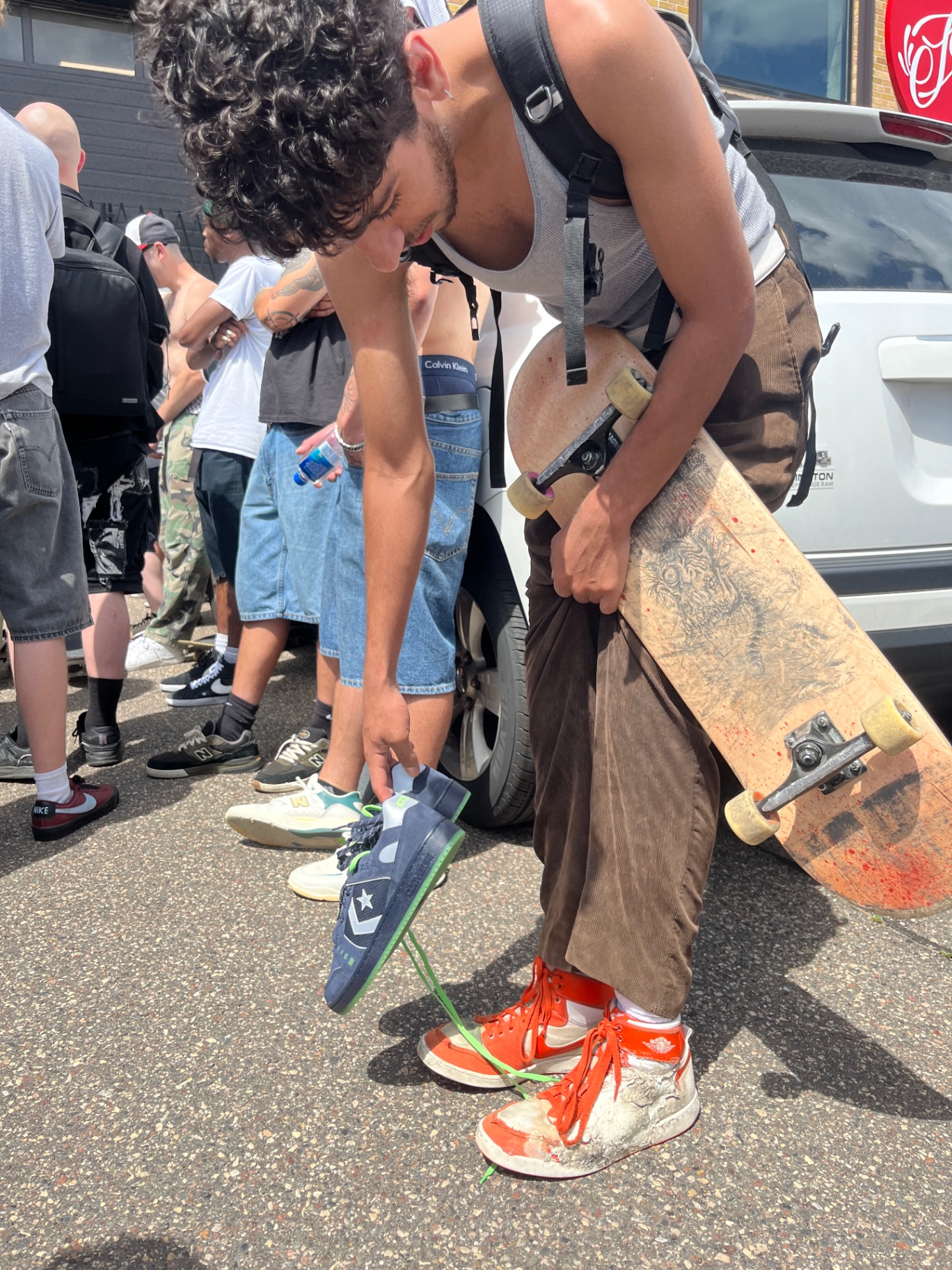 this man came up on some new kicks