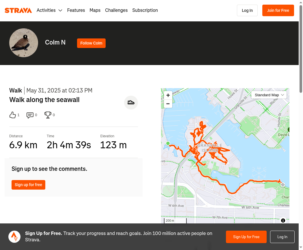 Walk along the seawall