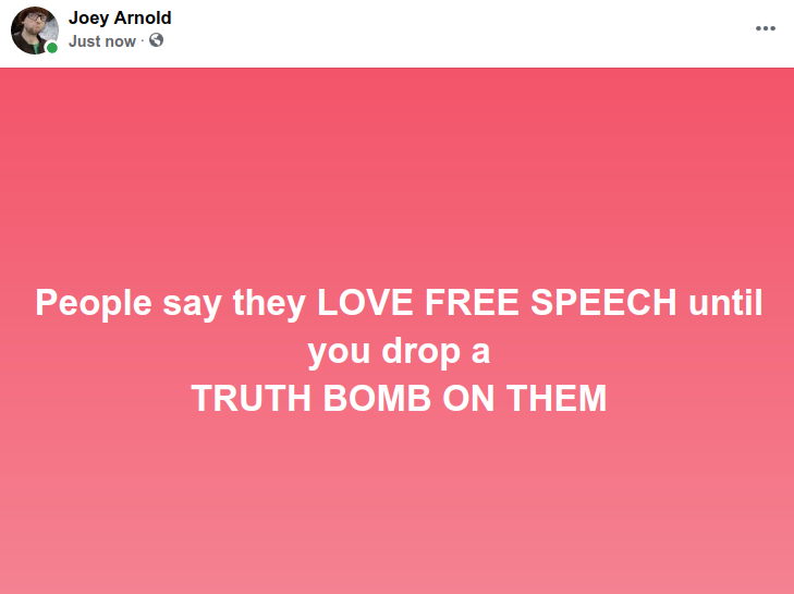 Screenshot at 2021-04-22 20:16:13 People say they LOVE FREE SPEECH until you drop a
TRUTH BOMB ON THEM.png