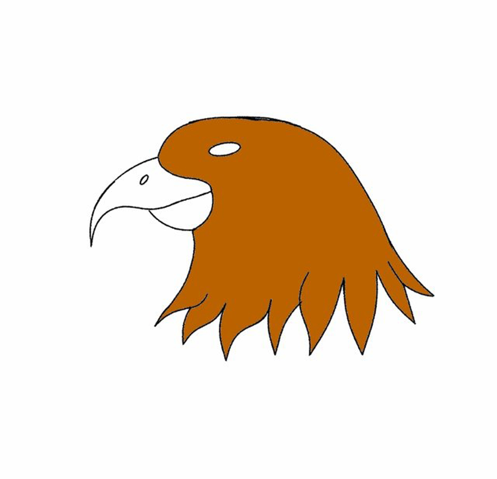 eagle head cartoon drawing
