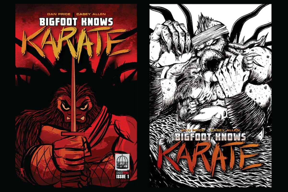 Dan Price, Casey Allen, Bigfoot Knows Karate, Meredith Loughran, Nita Lanning, Raginavc, indie comics, kickstarter,