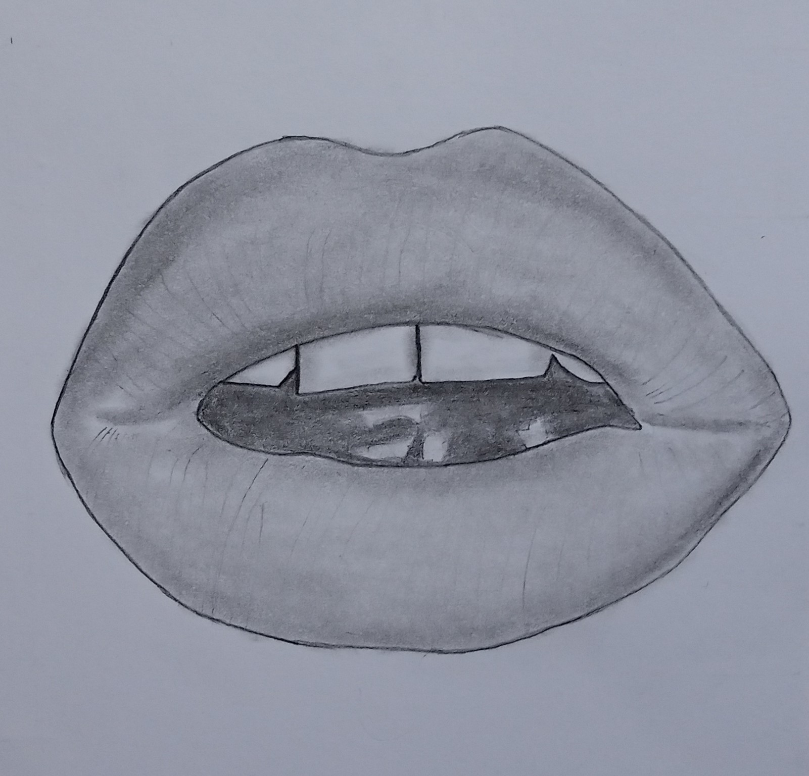 PENCIL DRAWING OF LIPS — Hive