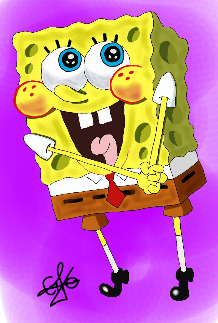 A Digital Art Of Spongebob Squarepants — Hive