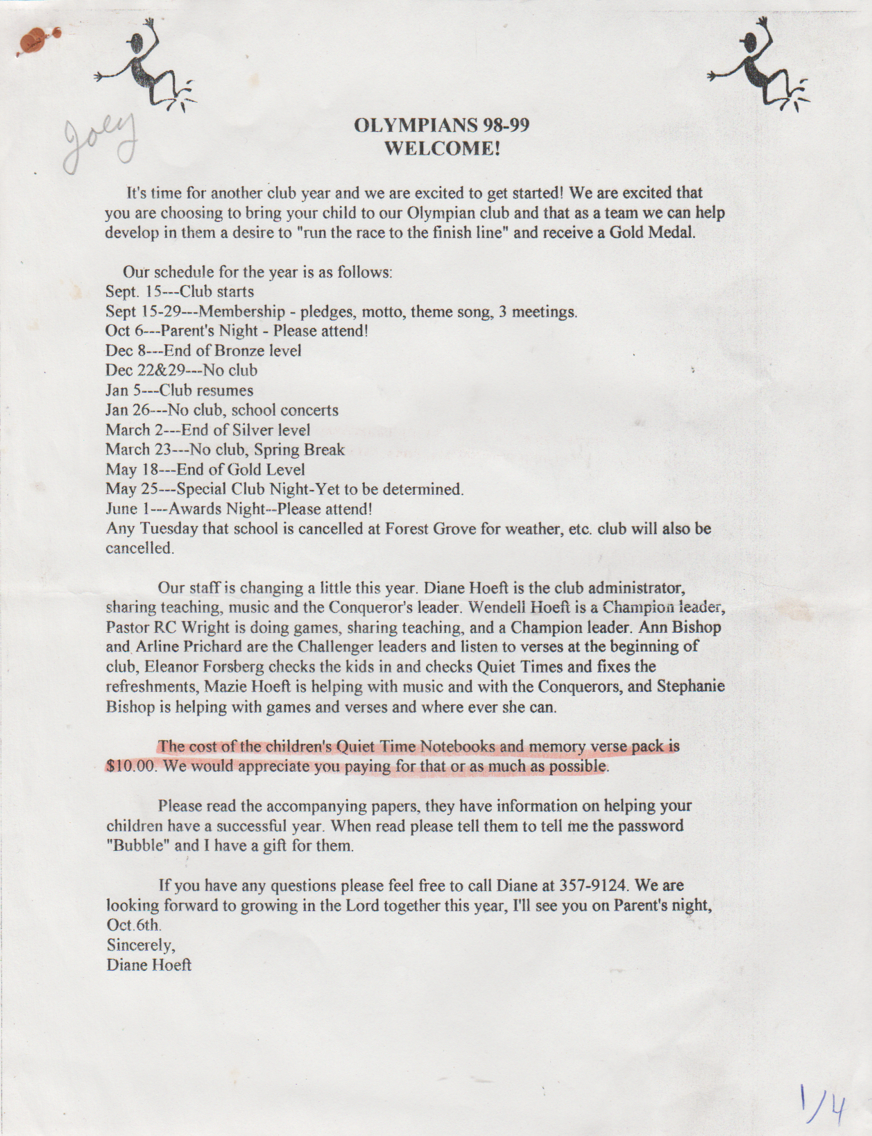 1998-09 - Tuesday - Word of Life Olympian club school year outline to May of 1999, my last year at Hillside Bible Church-1.png
