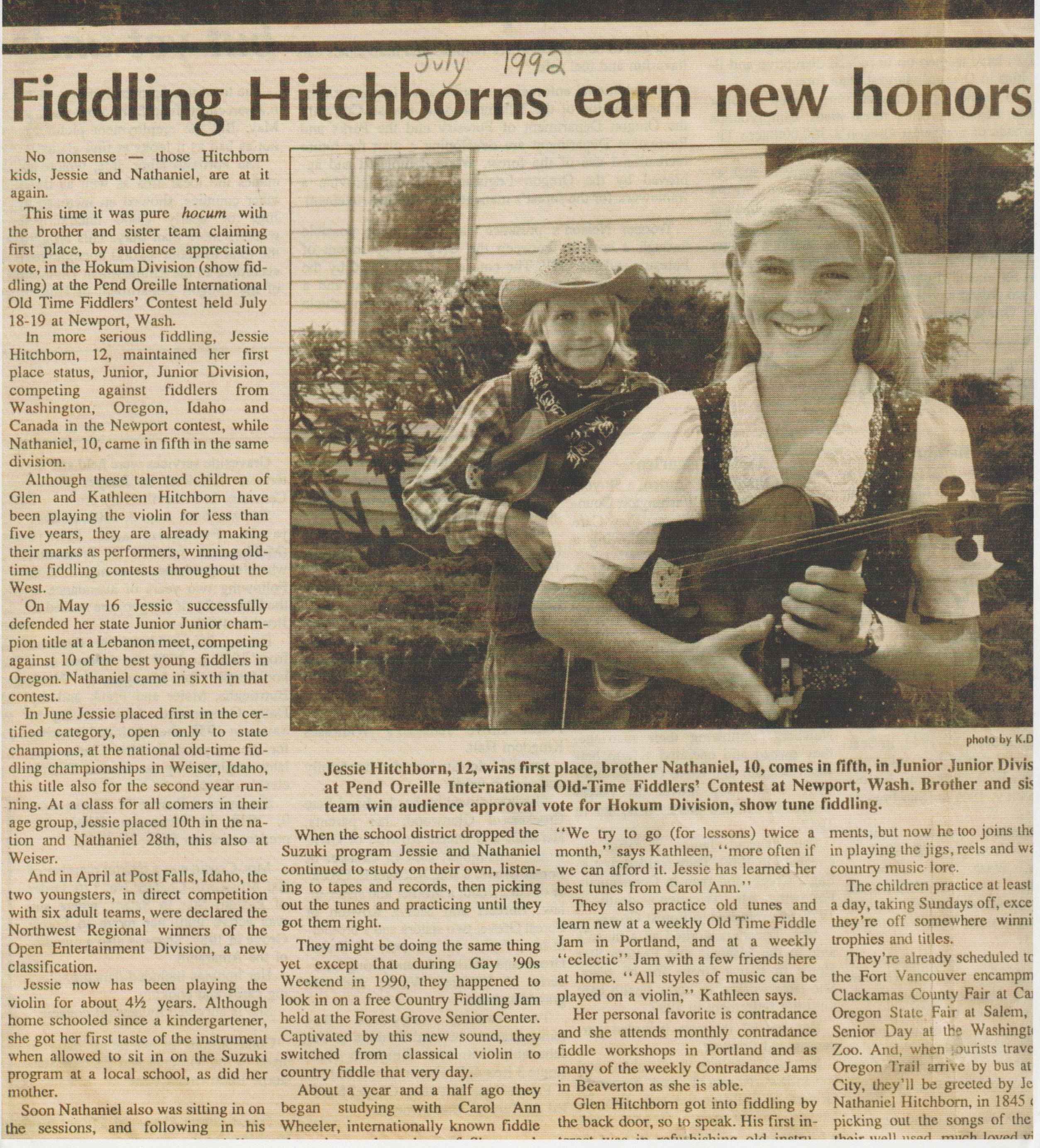 1992-07 - Jessica Hitchborn - Age 12 - Violin - First place.jpg