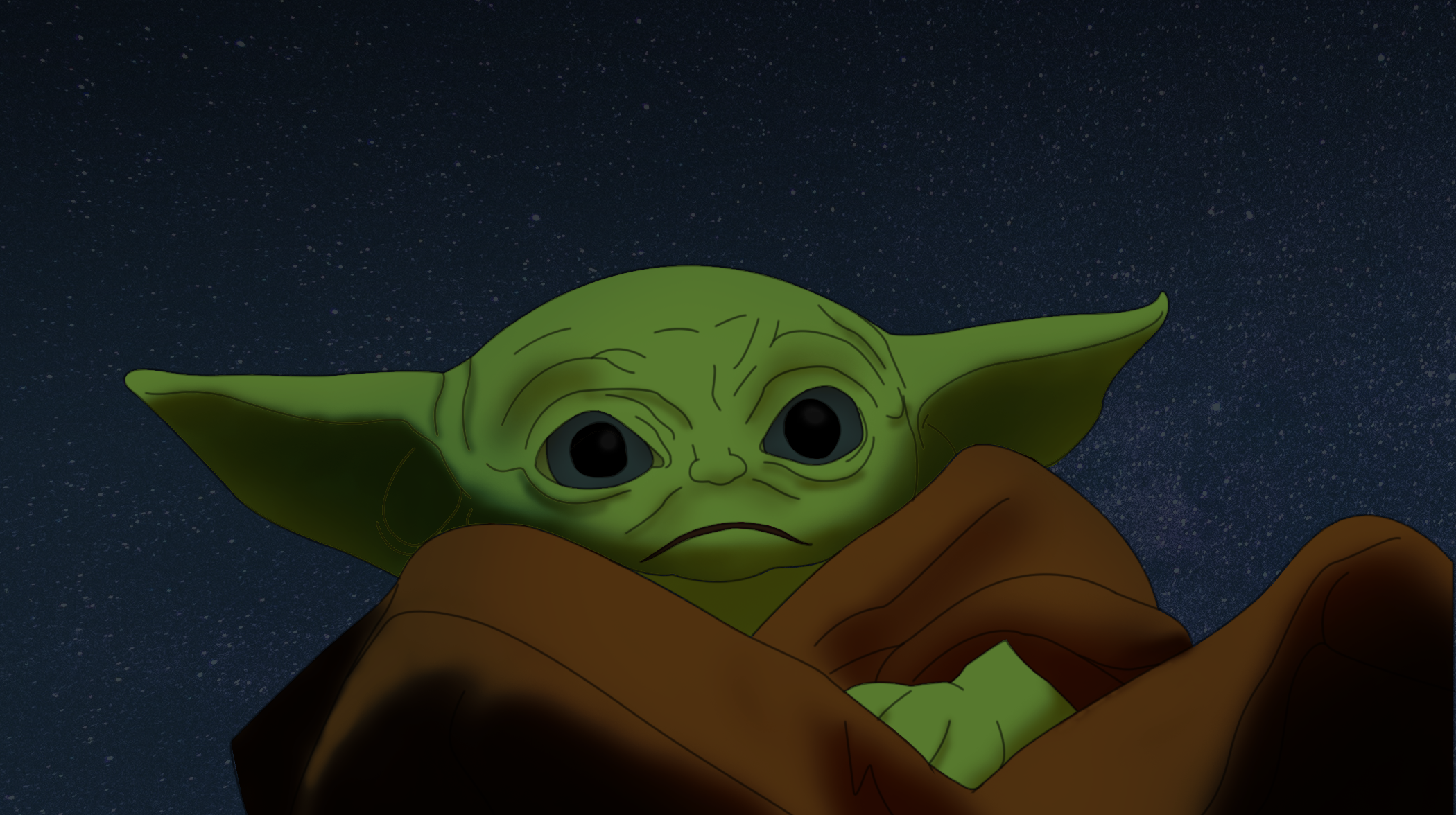 Drawing Baby Yoda Practice Using Composition Technique In Photoshop Hive Drawing Baby Yoda Practice Using Composition Technique In Photoshop Hive