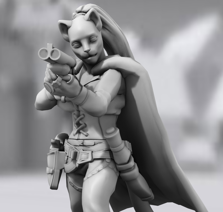 Hero Forge Miniatures: Hunter Kira, the Killer Catgirl — Hive