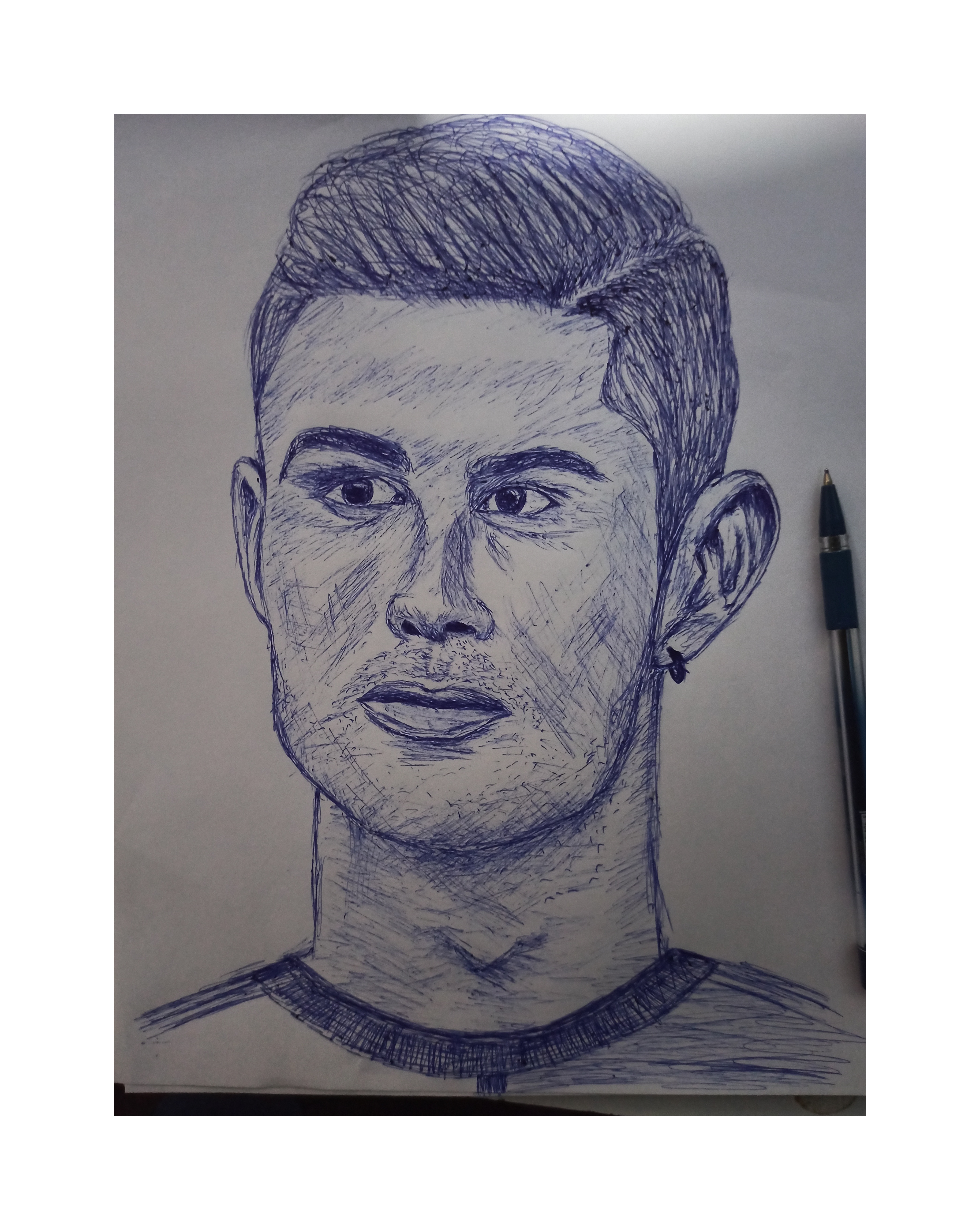 Scribble Portrait: Cristiano Ronaldo by Sergio Ingravalle on Dribbble