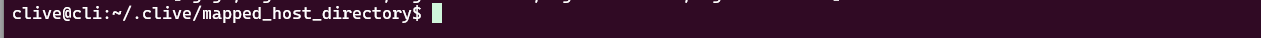 CLI - mapped directory