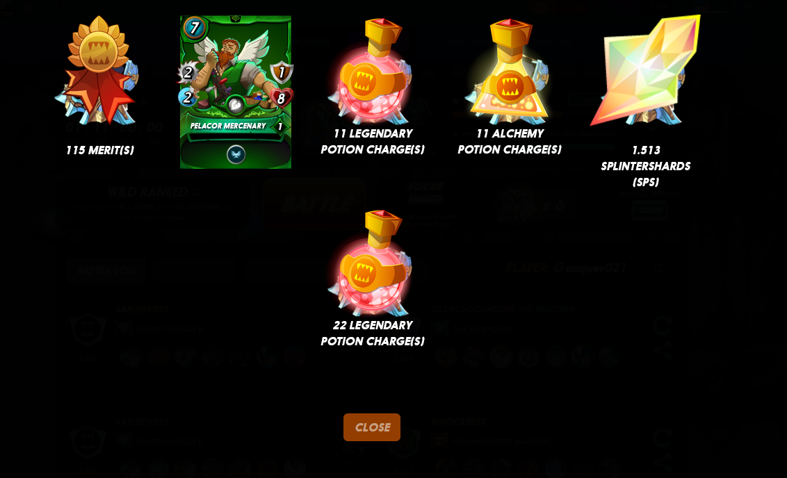 Quest reward
