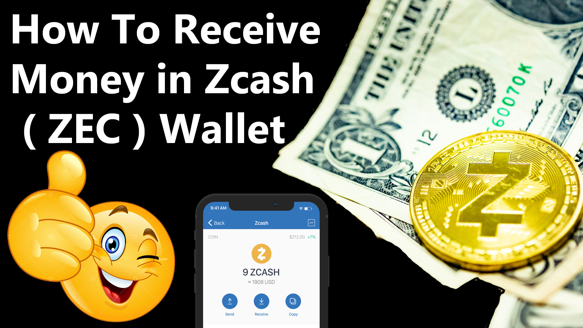 How To Receive Money in Zcash ( ZEC ) Wallet BY Crypto Wallets Info.jpg