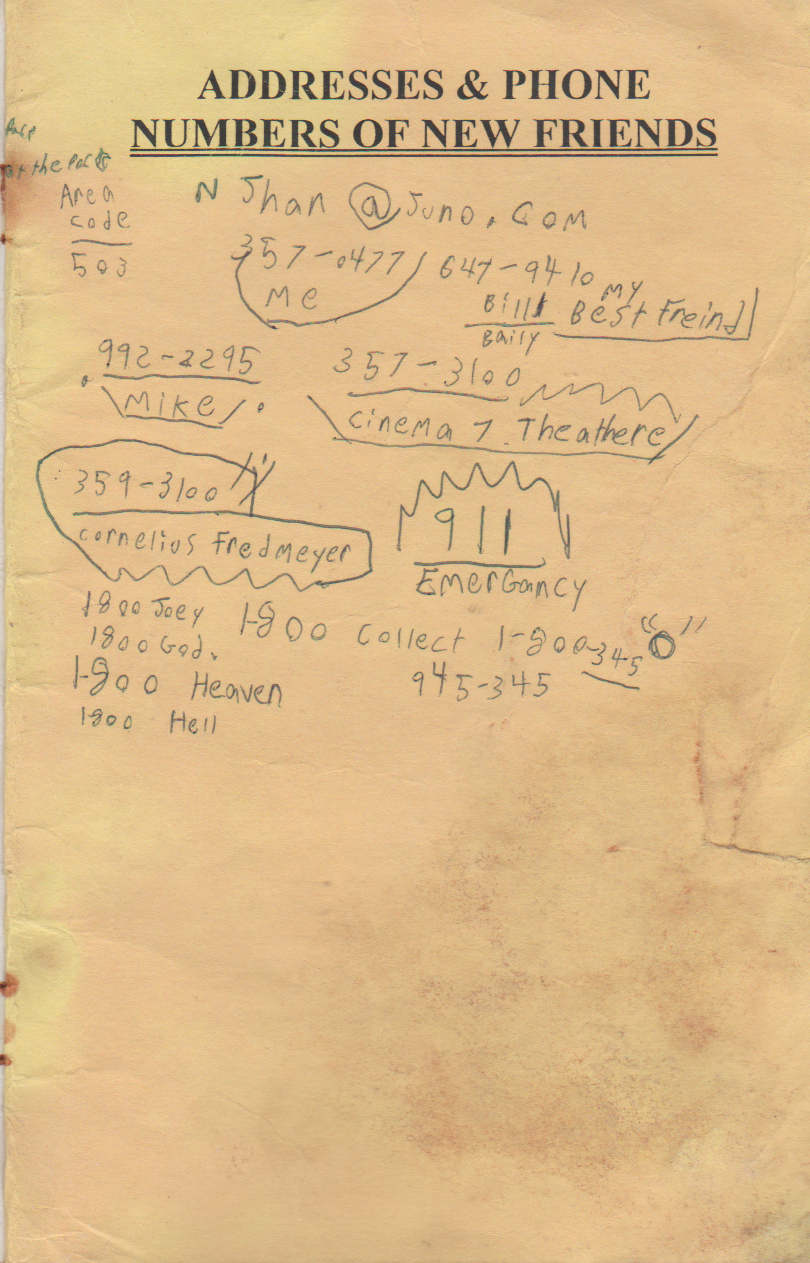 1999-07-25 - Sunday - West Coast Camp Quiet Time, Joey Arnold age 14, est date, most likely last week of July-38.png