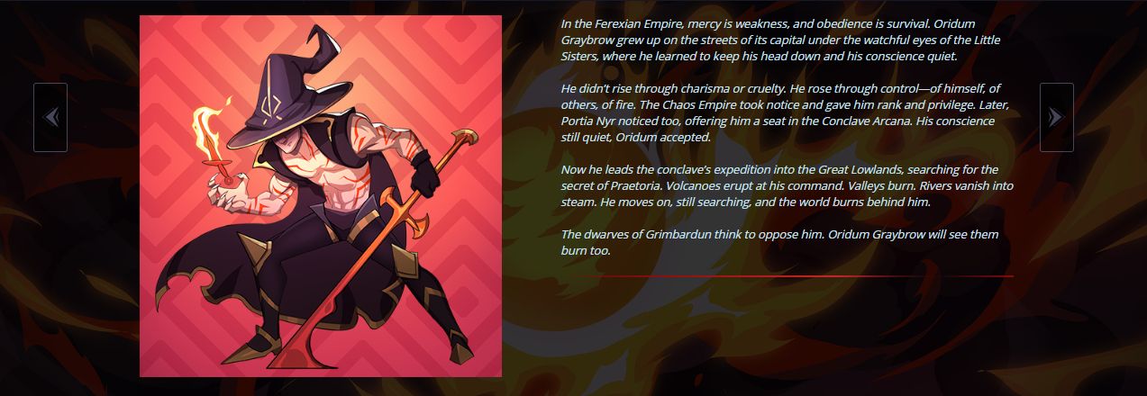 ORIDUM GRAYBROW A LEGENDARY FIRE MONSTER WITH THORNS AND RESURGENCE
