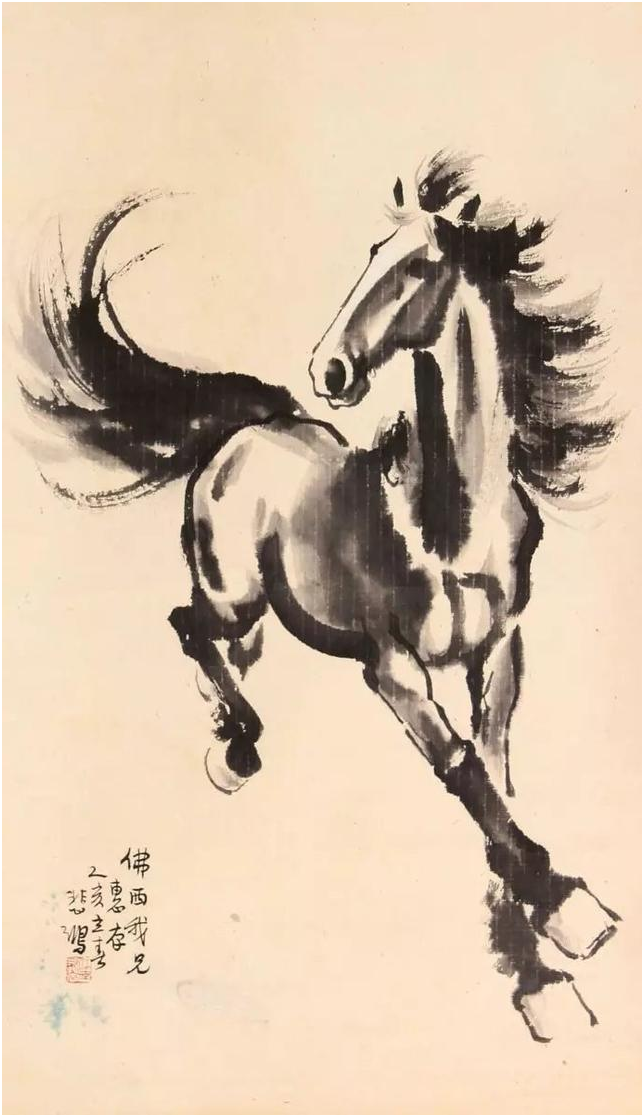 徐 悲鴻氏の奔馬絵