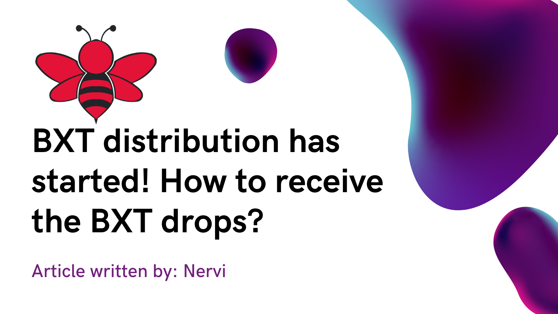 BXT distribution has started! How to receive the BXT drops.png