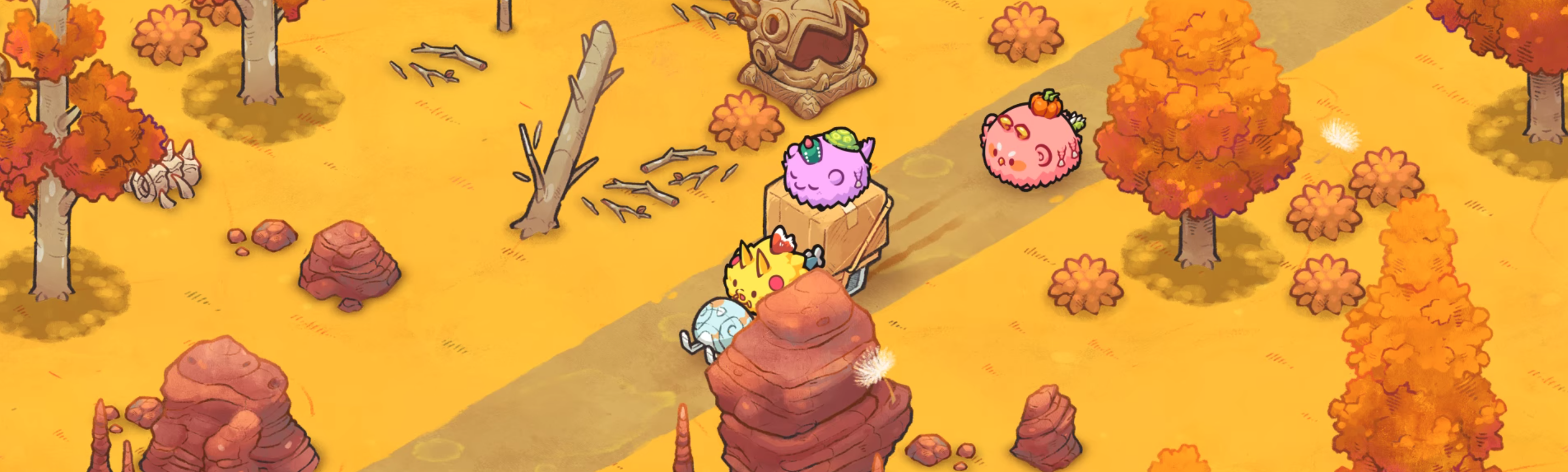 A screenshot from the Axie Infinity game.
