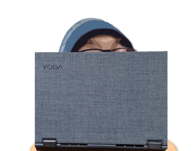 Roy Merrick World Productions MWP Oatmeal Joey Arnold, Joey and his YOGA LAPTOP, 2022-09-30 - Friday unknown.png
