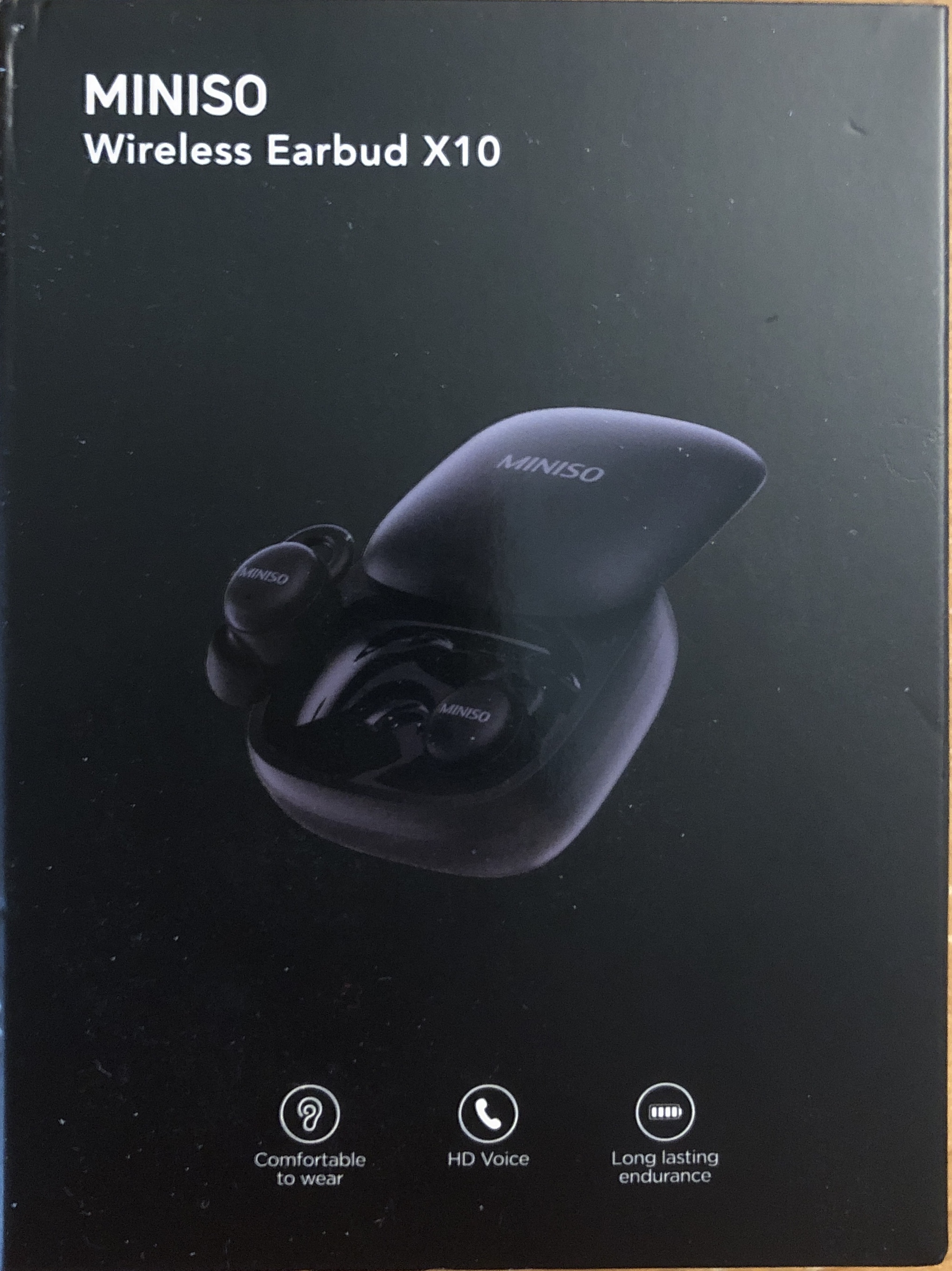 Miniso (Dongguan Sinbon Electronic Technology Co, Ltd) X10 Wireless In-Ear Earbuds.JPG