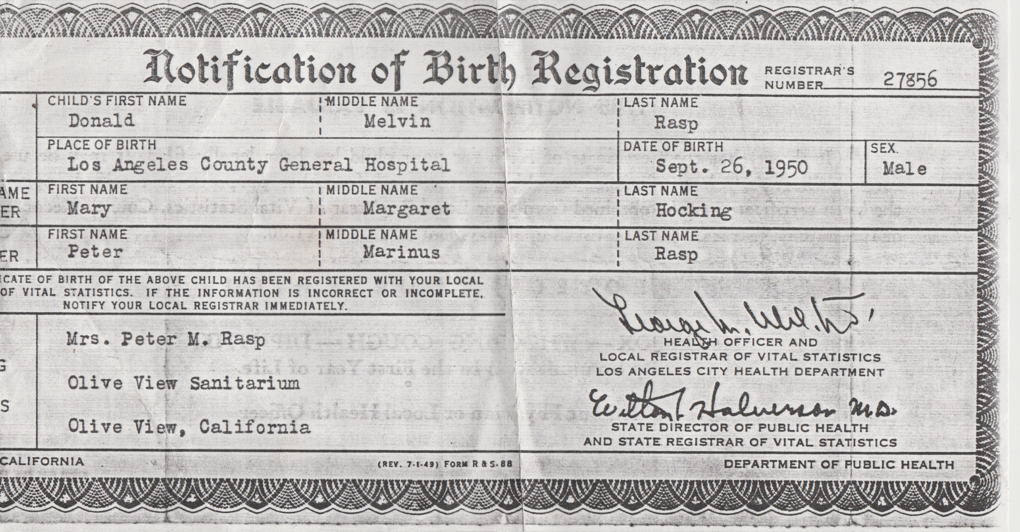 1950-09-26 - Donald Melvin Rasp - Birth Certificate.jpg