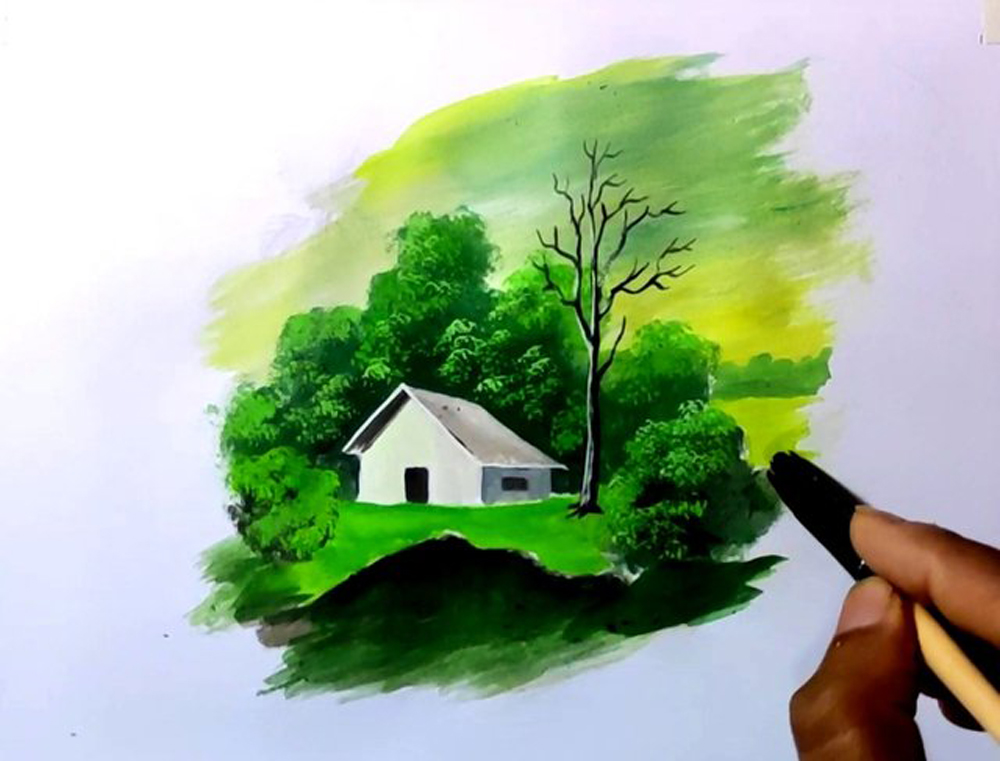 Beautiful Oilpastel Scenery Drawing || Oilpastel Scenery Drawing with Polo  Oilpastel Colour - YouTu… | Drawing scenery, Oil pastel colours, Scenery  drawing for kids