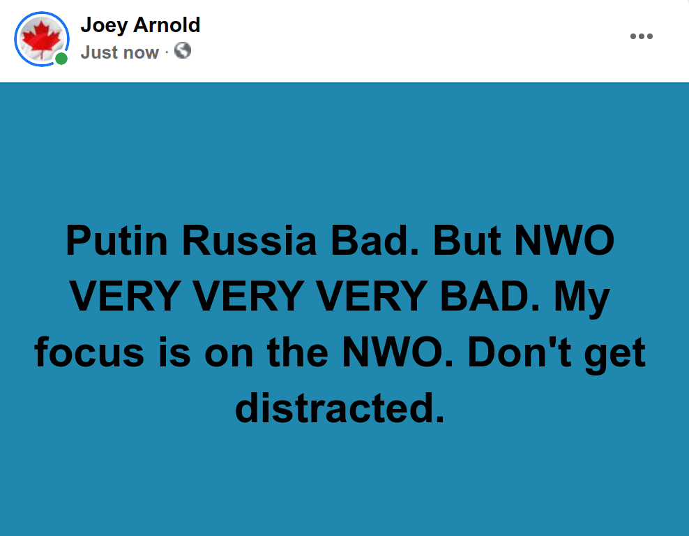 Screenshot at 2022-02-25 17:55:54 Putin Russia Bad. But NWO VERY VERY VERY BAD. My focus is on the NWO. Don't get distracted.png