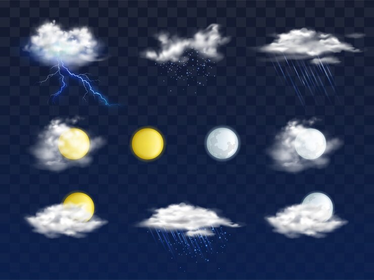 set-weather-forecast-app-realistic-icons-with-various-clouds-sun-moon-disks_1441-2643.jpg