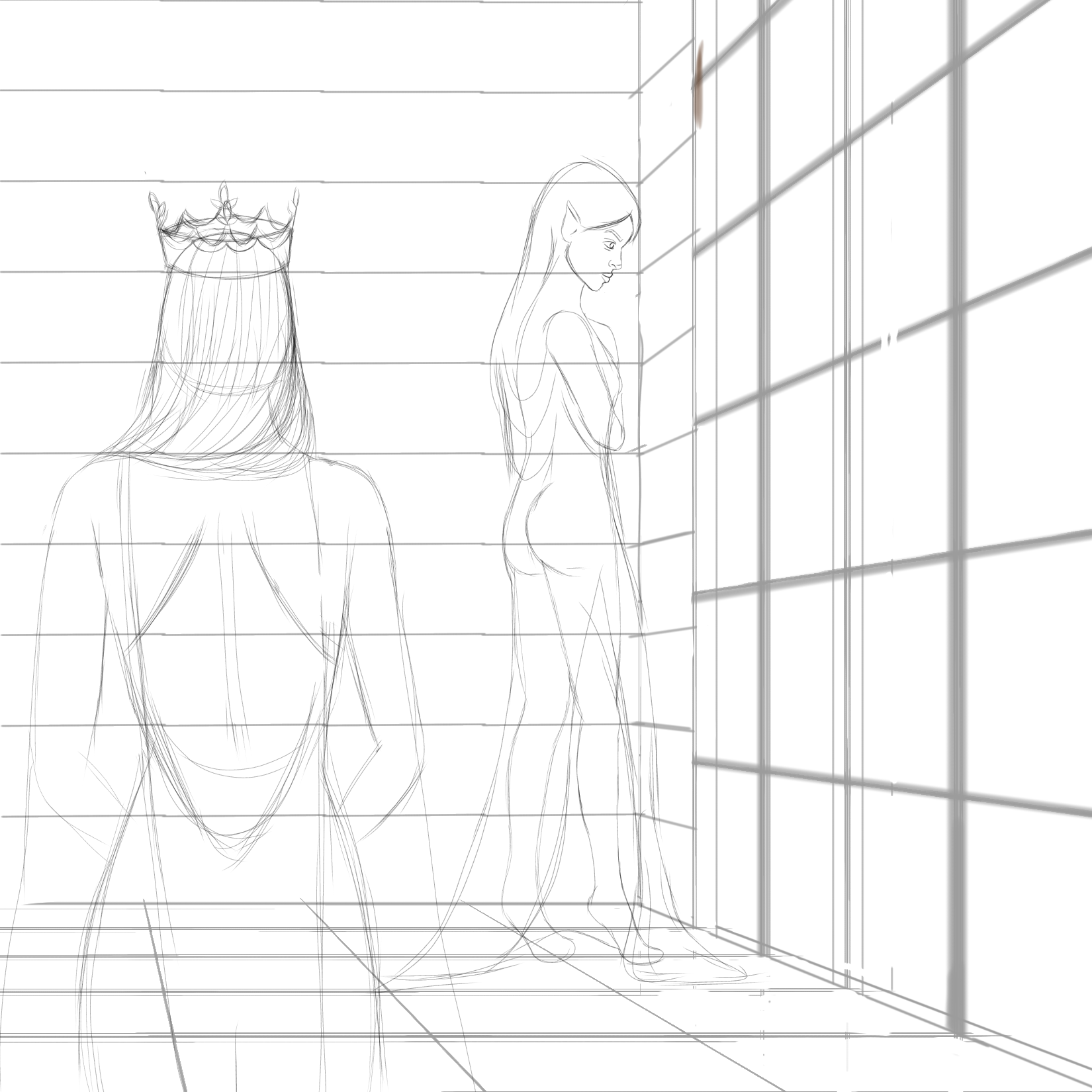 Francisftlp-Digital Drawing-The meeting with the Priestess-Step 1.png