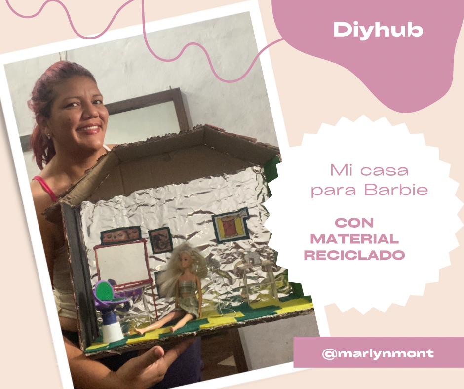 Casa para barbie discount con material reciclado