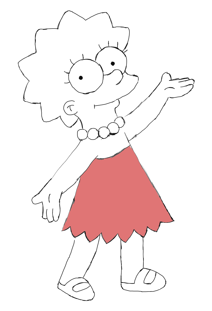 A Digital Art Of Lisa Simpson — Hive 0881