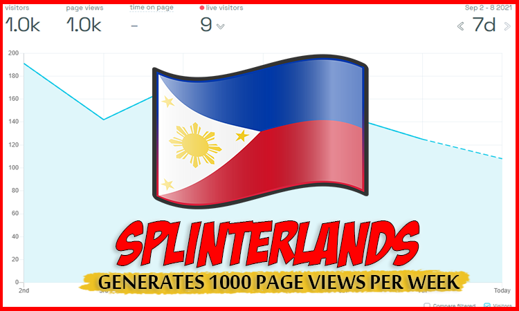 @hitmeasap/1000-page-views-per-week-on-splinterlands-content-from-the-philippines