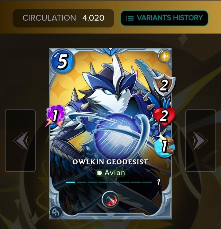 🦇🪄🏚️SPLINTERLANDS🧌💀🔮 || SKILLS AND DETAILS OF THE CARDS 🃏 CHAPTER 23 || ☀️🔮"OWLKIN GEODESIST"☀️🔮|| [ita]-[eng]